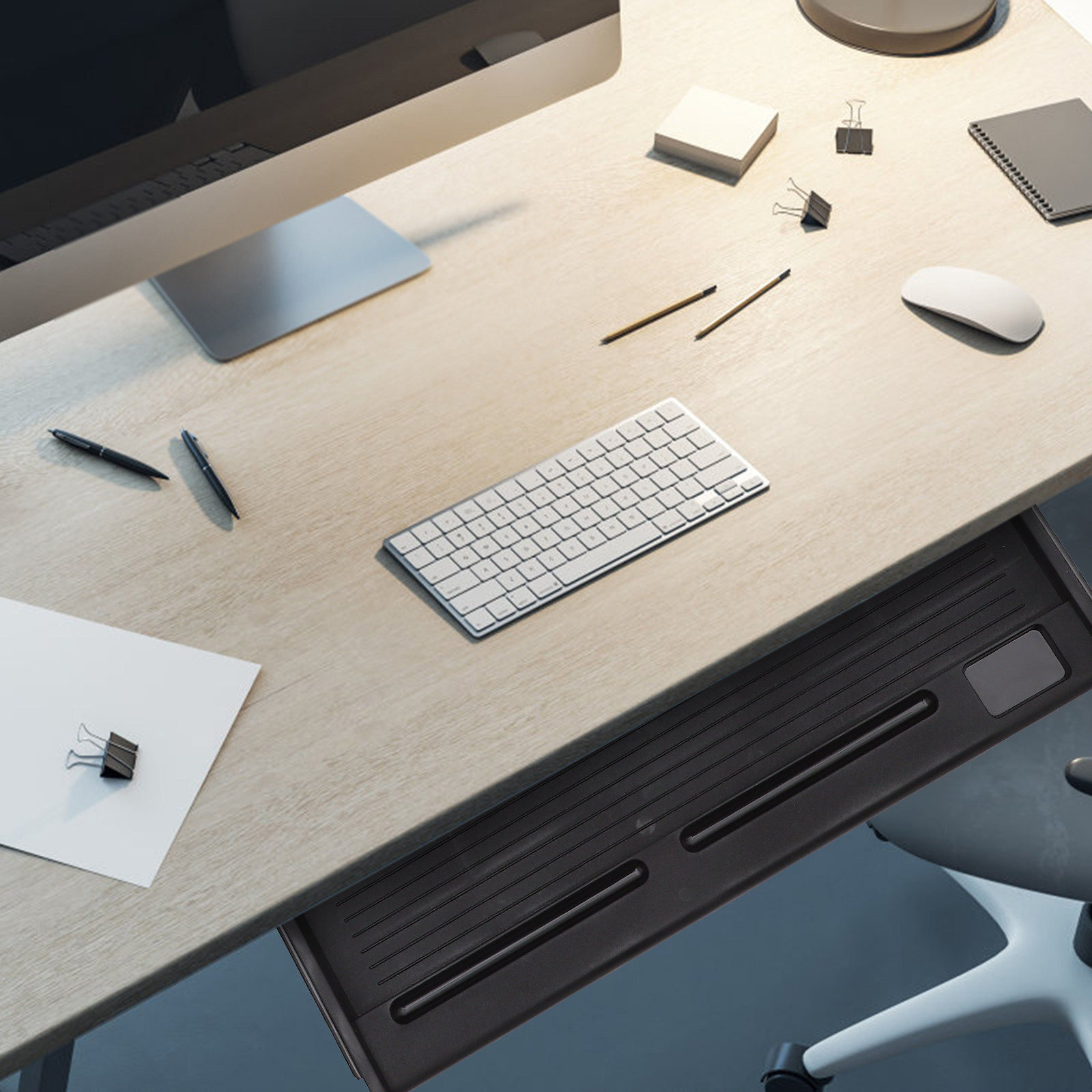 Keyboard Tray Under Desk - 1 Adet Masa Altı Çekmeceli Klavye