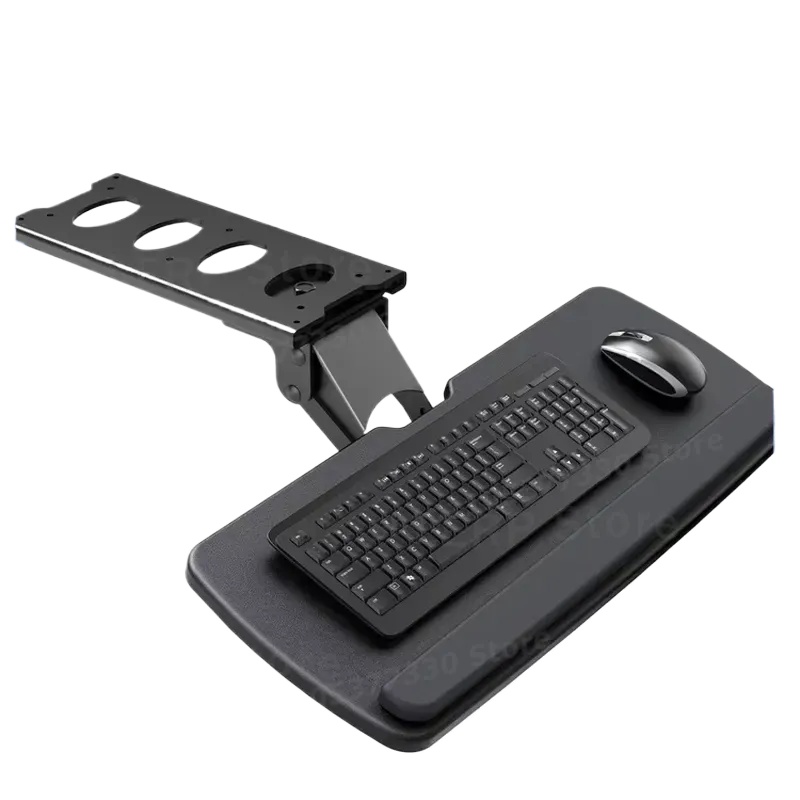 Keyboard Tray Under Desk - Masa Altı Klavye Tepsisi Klipsli Sürgülü