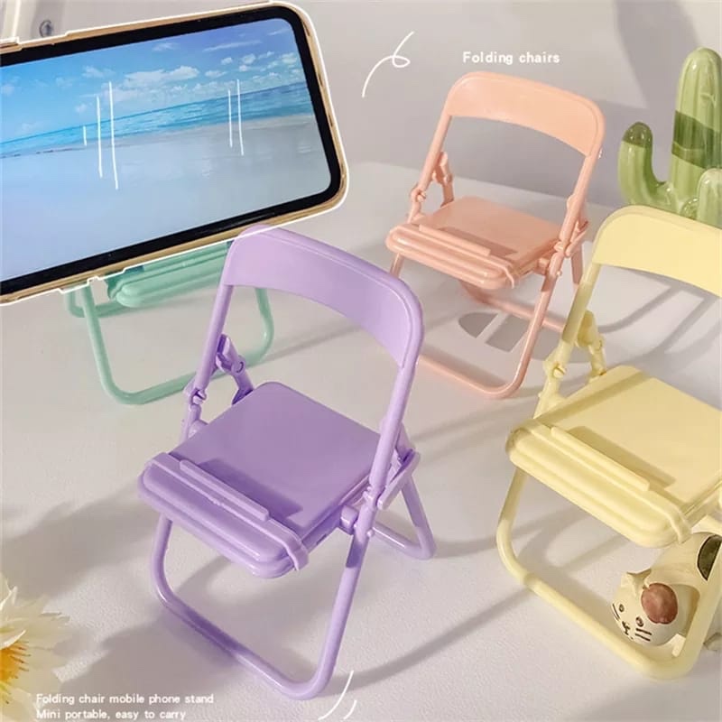 Home Office Design - Sevimli Sandalye Telefon Tutucu Standı Yaratıcı