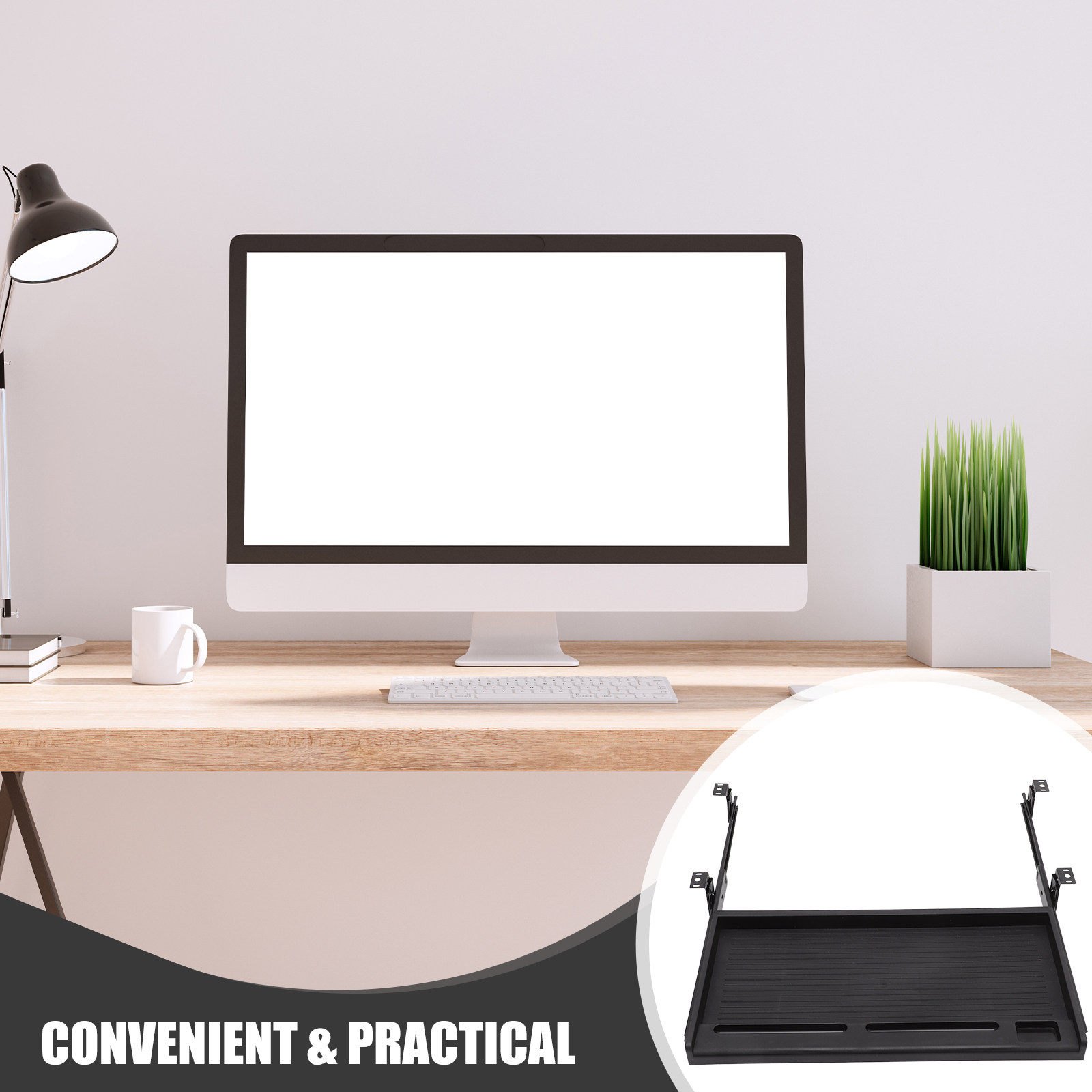 1 Adet Masa Altı Kaydırmalı Kl - Keyboard Tray Under Desk incelemesi ve fiyatı