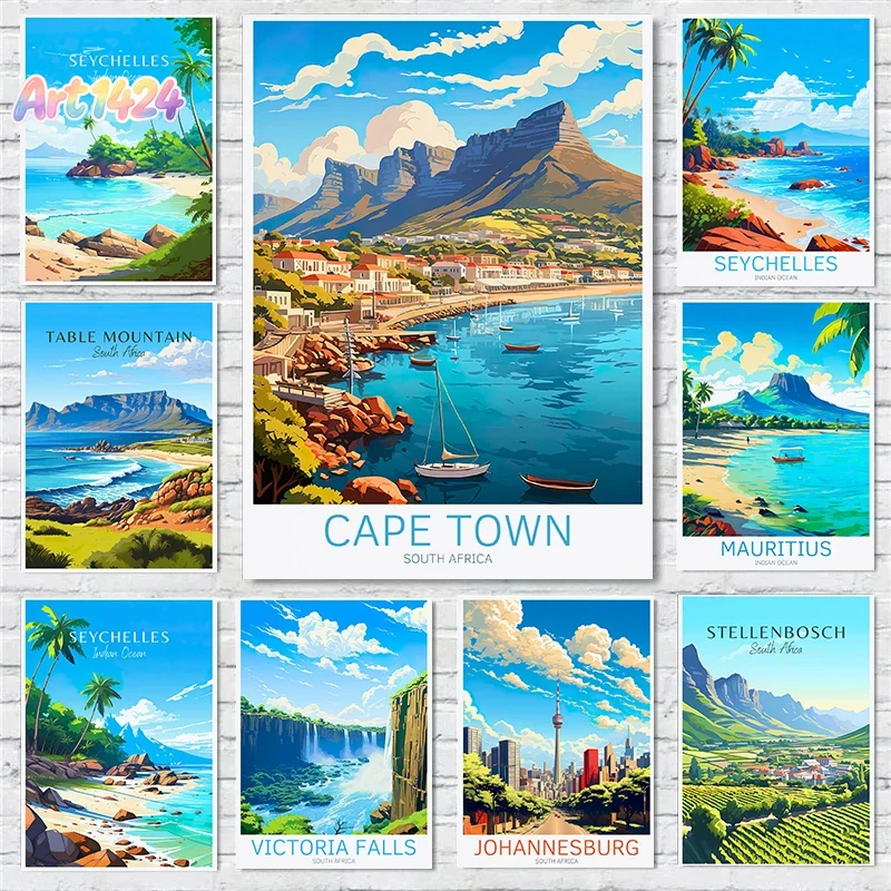 Afrika Seyahat Manzara Posteri - Office Table Home incelemesi ve fiyatı