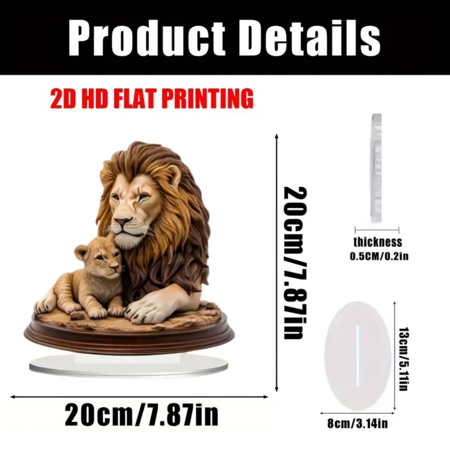 Erkek Aslan Heykeli, 2D Düz Ha - Office Table Home incelemesi ve fiyatı
