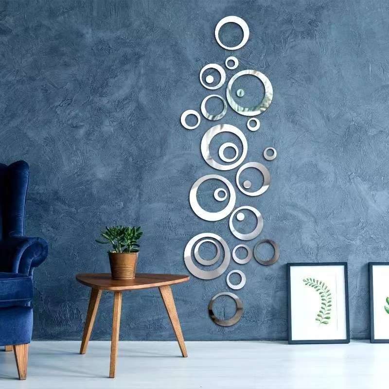 24 adet Dairesel Ayna Duvar Çı - Home Office Wallpaper incelemesi ve fiyatı