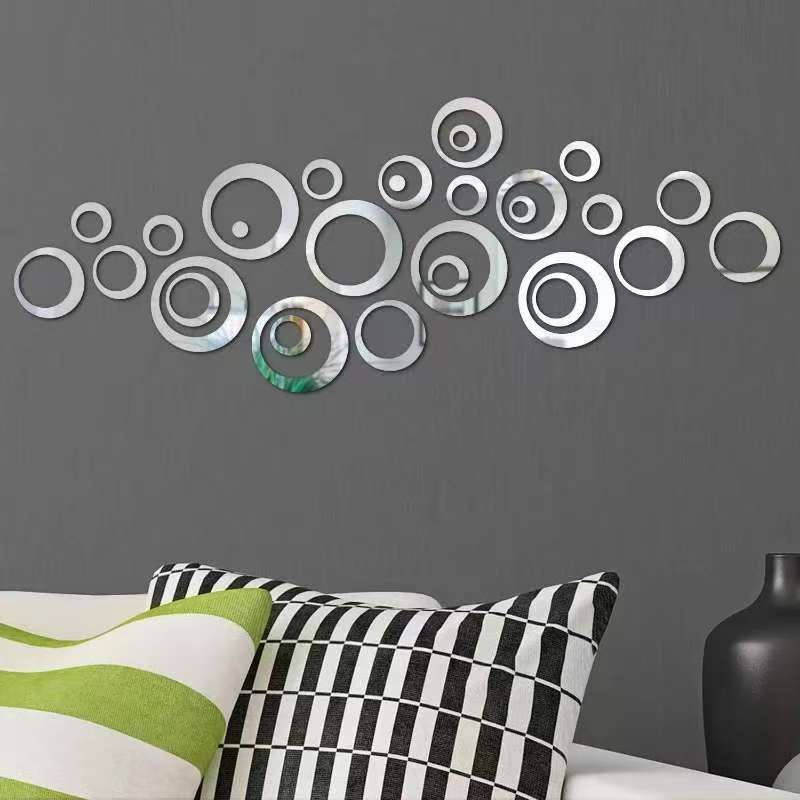 24 adet Dairesel Ayna Duvar Çı - Home Office Wallpaper incelemesi ve fiyatı
